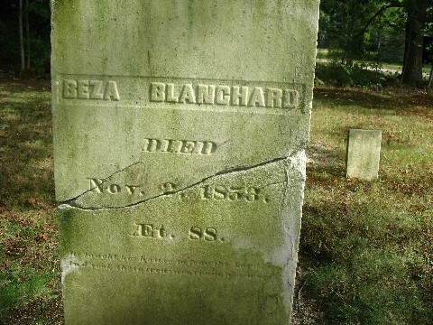 Beza Blanchard gravestone