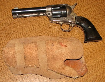 William Edward Blanchard's colt pistol, left side