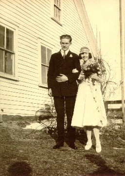Leslie and Agnes Warner wedding