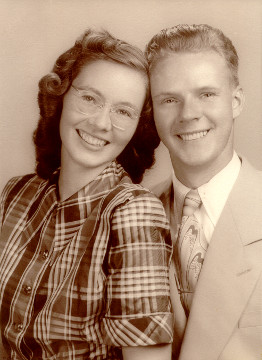 July 1950, Leslie and Sophia Warner