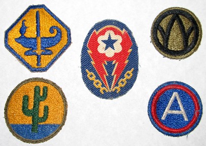 Leslie Warner's Army patches