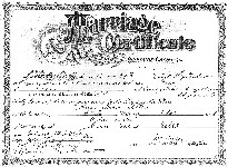 Henry and Reda Allen marriage certificate