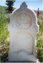 John Skinner's gravestone at the Skinner cemetery