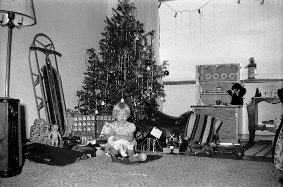 Christmas, probably 1955